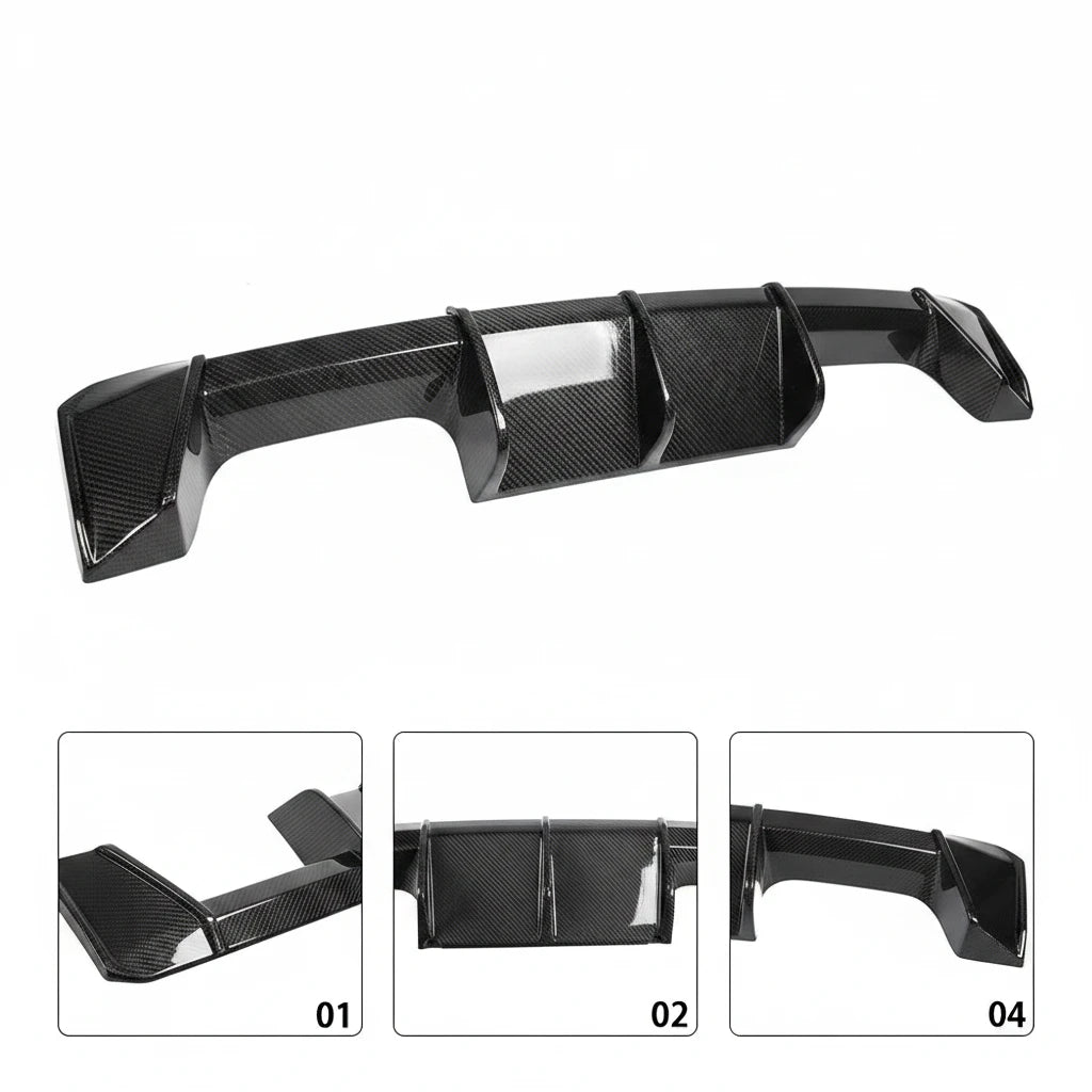 MP Style Dry Carbon Fiber Rear Bumper Air Diffuser for G82 & G83